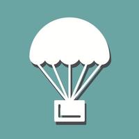 parachute vector pictogram