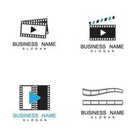 filmstrip logo en symbool vector