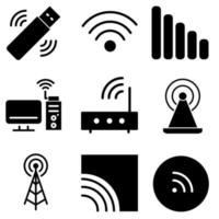 Wifi icoon vector set. draadloze illustratie teken verzameling. signaal symbool.