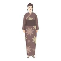 mode kimono icoon tekenfilm vector. vrouw kostuum vector