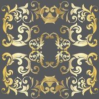 vector damast vintage barokke scroll ornament swirl. Victoriaanse monogram heraldische schild werveling. retro bloemen blad patroon grens gebladerte antiek acanthus kalligrafie gegraveerd tattoo.tile decor element