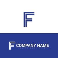 f brief eerste logo, f logo, f brief logo ontwerp vector