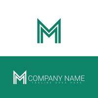 m logo, m brief logo ontwerp, m eerste logo vector