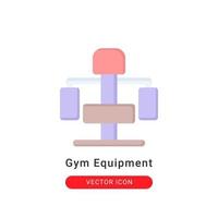 fitnessapparatuur pictogram vectorillustratie. fitnessapparatuur pictogram plat ontwerp. vector