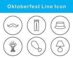 oktoberfeest vector icoon reeks