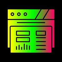 dashboard vector pictogram