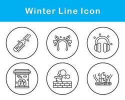 winter vector icoon reeks