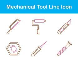 mechanisch gereedschap vector icoon reeks