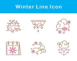 winter vector icoon reeks