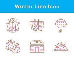 winter vector icoon reeks