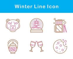 winter vector icoon reeks