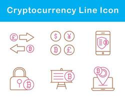 bitcoin en cryptogeld vector icoon reeks