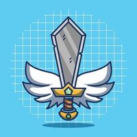 zwaard spel icoon vector illustratie