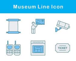 museum vector icoon reeks