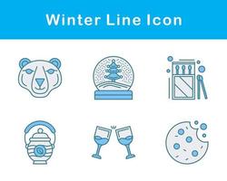 winter vector icoon reeks