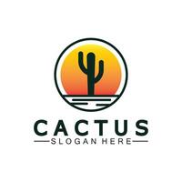 cactus logo sjabloon ontwerp vector, ontwerp concept, creatief symbool, icoon vector