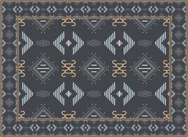 antiek Perzisch tapijt, Afrikaanse etnisch naadloos patroon boho Perzisch tapijt leven kamer Afrikaanse etnisch aztec stijl ontwerp voor afdrukken kleding stof tapijten, handdoeken, zakdoeken, sjaals tapijt, vector