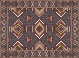 antiek Perzisch tapijt, hedendaags modern Perzisch tapijt, Afrikaanse etnisch aztec stijl ontwerp voor afdrukken kleding stof tapijten, handdoeken, zakdoeken, sjaals tapijt, vector