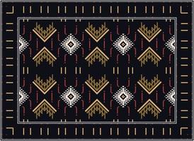 antiek Perzisch tapijt, hedendaags modern Perzisch tapijt, Afrikaanse etnisch aztec stijl ontwerp voor afdrukken kleding stof tapijten, handdoeken, zakdoeken, sjaals tapijt, vector