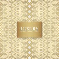 luxe witte ornament patroon ontwerp achtergrond vector