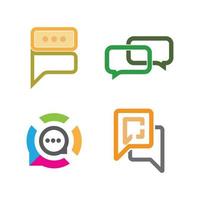 chat pictogram vector