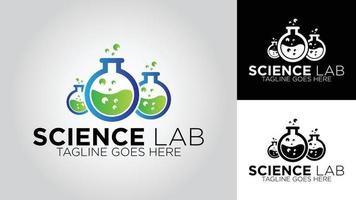 wetenschap laboratorium bedrijf vector logo sjabloon