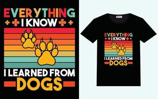 hond t-shirt ontwerp grafisch vector en typografie ontwerp