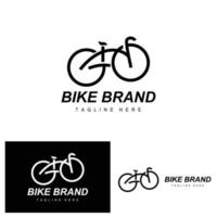 fiets logo, voertuig vector, fiets silhouet icoon, gemakkelijk ontwerp inspiratie vector