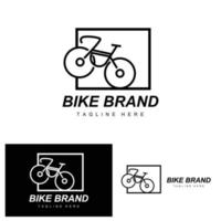 fiets logo, voertuig vector, fiets silhouet icoon, gemakkelijk ontwerp inspiratie vector