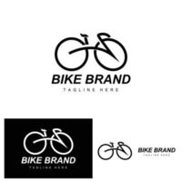 fiets logo, voertuig vector, fiets silhouet icoon, gemakkelijk ontwerp inspiratie vector