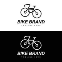 fiets logo, voertuig vector, fiets silhouet icoon, gemakkelijk ontwerp inspiratie vector