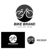 fiets logo, voertuig vector, fiets silhouet icoon, gemakkelijk ontwerp inspiratie vector