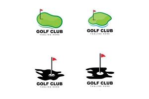 golf bal logo, vector stok golf. buitenshuis sport- spel, discipline ontwerp, icoon sjabloon