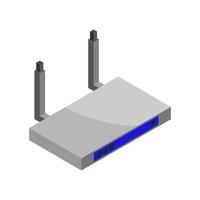 isometrische router ingesteld op witte achtergrond vector