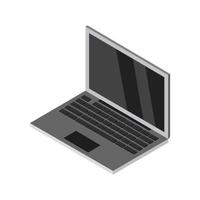 isometrische laptop ingesteld op witte achtergrond vector