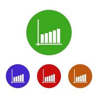 analytics ingesteld op witte achtergrond vector