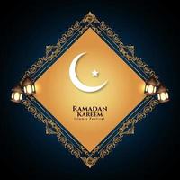 Ramadan kareem Islamitisch religieus festival achtergrond vector