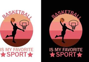 basketbal t - overhemd ontwerp vector