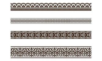 decoratief naadloos borders vector