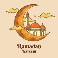 Ramadan kareem viering banier sjabloon achtergrond vector