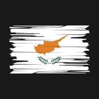 Cyprus vlag borstel vector