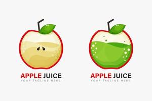 appelsap logo ontwerp vector