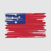 Samoa vlag borstel vector