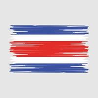 costa rica vlag borstel vector