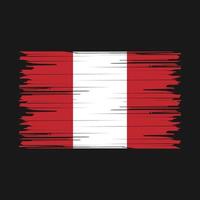 Peru vlag borstel vector