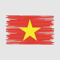 vietnam vlag borstel vector