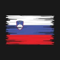 slovenië vlag borstel vector