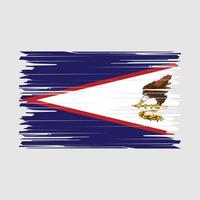 Amerikaans Samoa vlag borstel vector