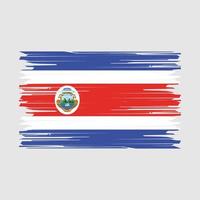 costa rica vlag borstel vector