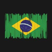 Brazilië vlag borstel vector
